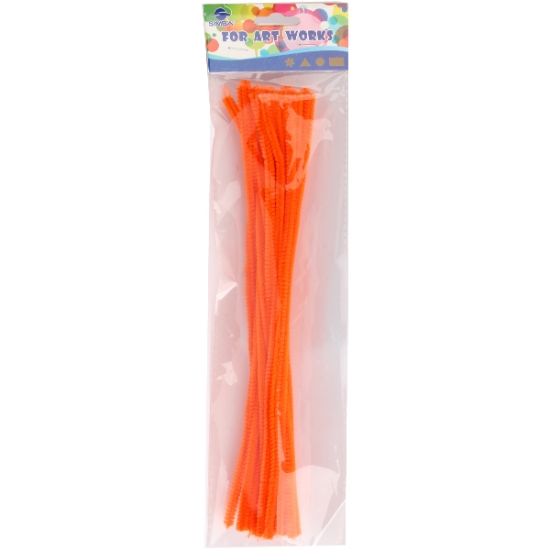 Picture of Flexible cord velvet orange fanakish 20 pieces Model MT205