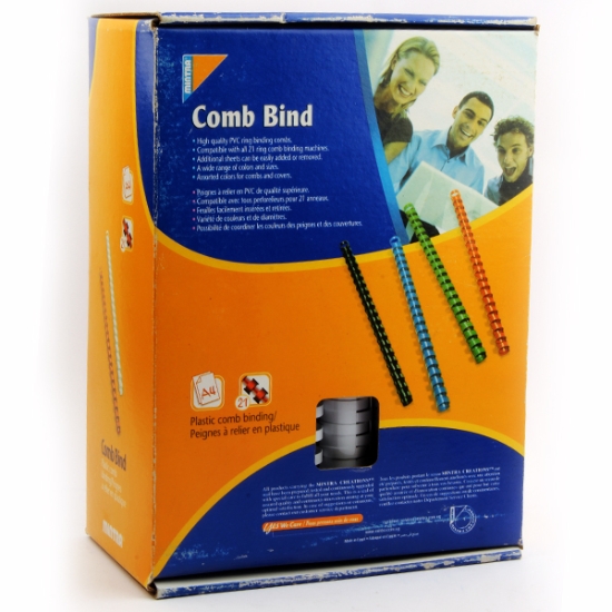 Bild von Eine Klebebindung und Würfelbox Kunststoff 21 Ring 28 von 50 Stück Mintra