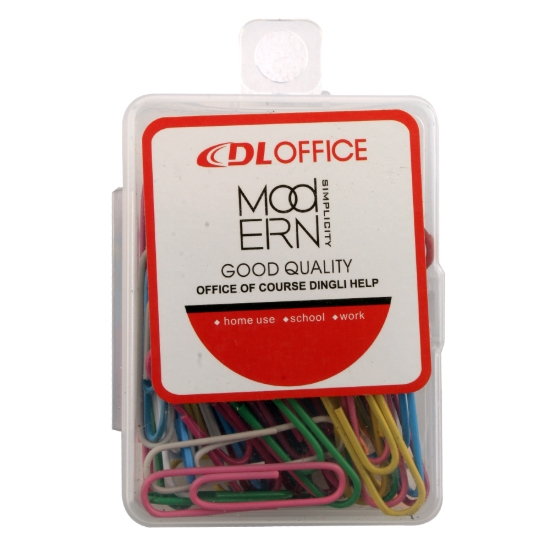 Picture of علبة دبوس كلبس ألوان 33 مم دي إل أوفيس موديل DL 1033