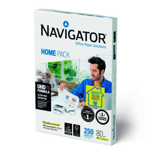 Bild von Packung Fotokopierpapier 80 g 250 Blatt A4 Navigator