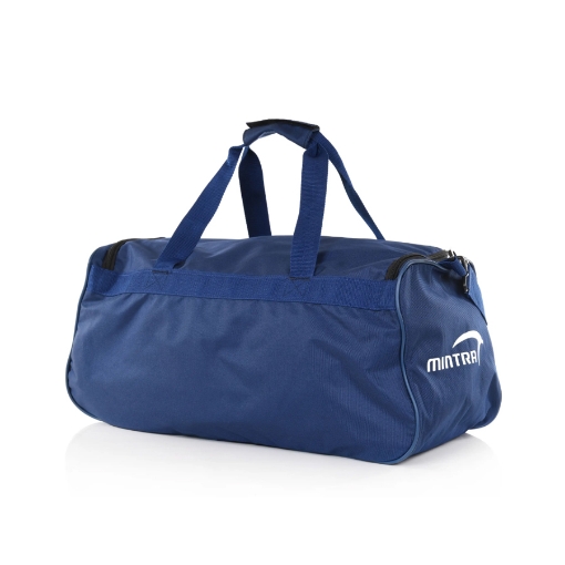 Picture of Shoulder Bag (Duffle Bag) 1 Zipper Navy Blue Color Printed 2 Top Handles and Long Adjustable Shoulder Strap - Mintra