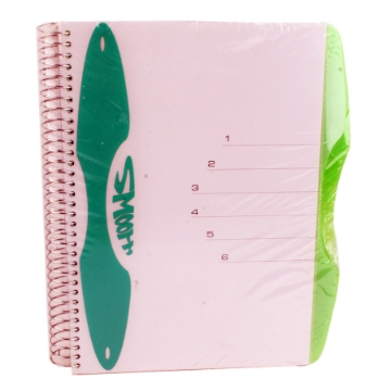 Show details for School notebook Siyas Single Smooth Wire 192 paper 6 Divider A4 Mintra Picture of School notebook Siyas Single Smooth Wire 192 paper 6 Divider A4 Mintra