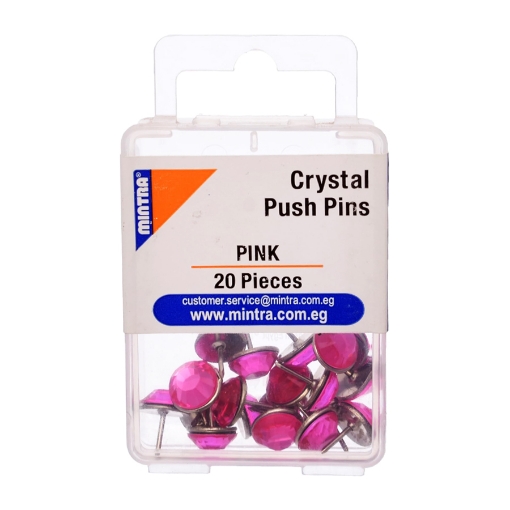 Picture of Crystal Chalkboard Pin Pack, Pink 32 20 Pieces - Mintra 95671