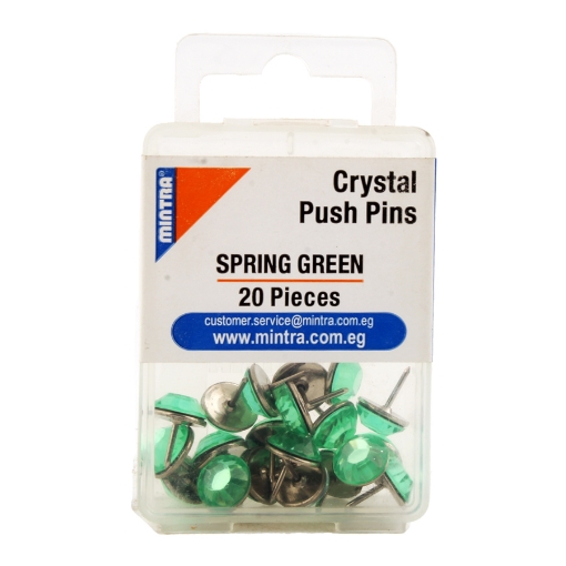 Picture of Crystal Chalkboard Pin Pack, Spring Green 20 Pieces - Mintra 9568