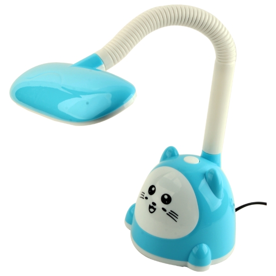 Image de أباجورة مكتب ذراع مرن بقاعدة  + 3 مستويات إضاءة أزرق موديل LP-26