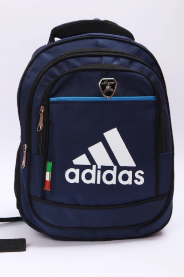 Picture of School Backpack 3 Zipper Plain Color SG adidas Copy