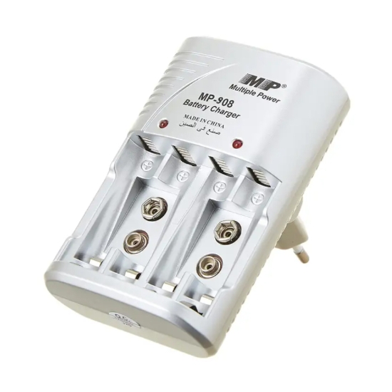 Image de شاحن بطارية متعدد 4 بطارية قلم 4 بطارية ريموت 2 بطارية 9 فولت موديل MP908