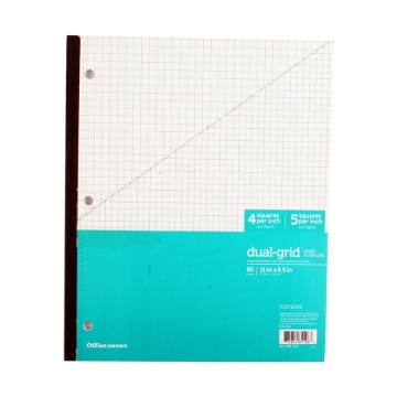 显示明细 大学笔记本 胶装钉装 80页 方格 27.5×21 厘米 Office Depot 型号 458-306 图片 大学笔记本 胶装钉装 80页 方格 27.5×21 厘米 Office Depot 型号 458-306