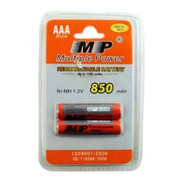 Show details for Remote control battery Recharge 2 pieces Tired on card AAA size From MP Model KX2869 Picture of Remote control battery Recharge 2 pieces Tired on card AAA size From MP Model KX2869
