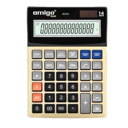 Image de Calculatrice de bureau 14 chiffres - Amigo MI-912 ND