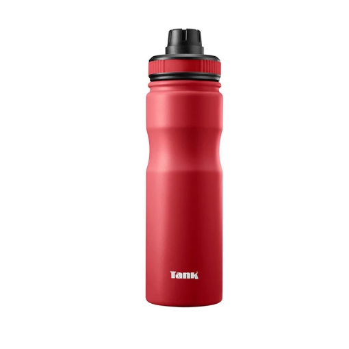 Picture of Water bottle Dark Red Stainless Steel 650ml - Tank