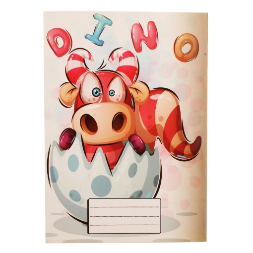 Picture of School Notebook Pin 28 sheets 9 line – dragon Shape- cushion cover 16 * 22.5 cm Extra Line