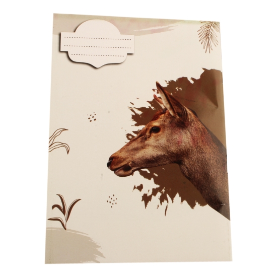 Image de كراس مدرسي 60 ورقة 9 أسطر شكل غزالة غلاف كوشية مقاس 16 * 22.5 سم اكسترا لاين