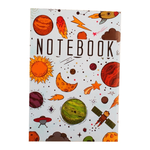 Picture of University or School Notebook Square Pins 60 Sheets Galaxy Shape A4 Cushion Cover Extra Line
