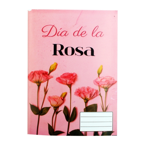 Picture of School Notebook Pin 100 sheets English – rose Shape- cushion cover 16 * 22.5 cm Extra Line