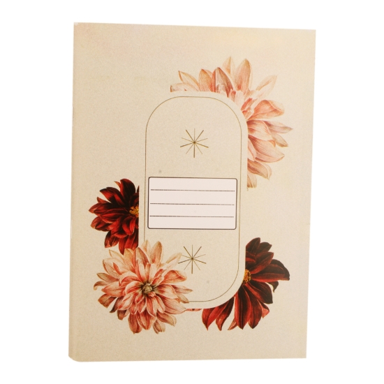 Picture of School Notebook Pin 80 sheets English –normal rose Shape- cushion cover 16 * 22.5 cm Extra Line