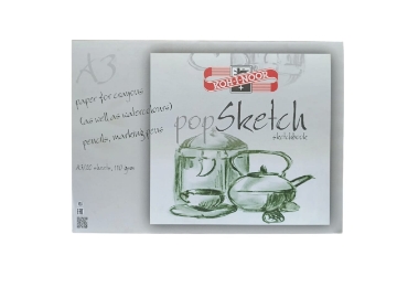 Show details for Koh-I-Noor Sketch Paper White for Artists - 110g  - 20 Sheets A3 Block Picture of Koh-I-Noor Sketch Paper White for Artists - 110g  - 20 Sheets A3 Block