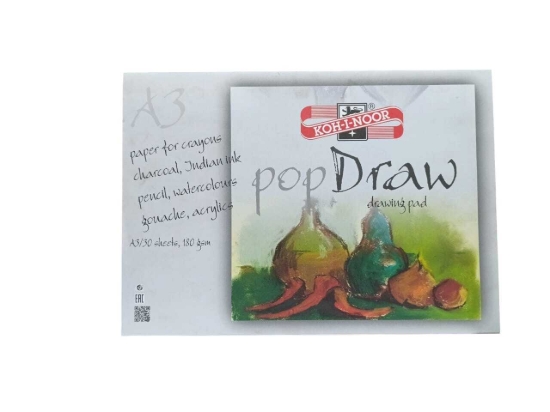 Picture of White Sketchbook for Artists - Koh-I-Noor - 180 gsm Pad - 30 Sheets A3