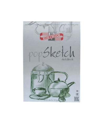 Picture of Koh-I-Noor Sketch Paper White for Artists - 110g  - 20 Sheets A4 Block