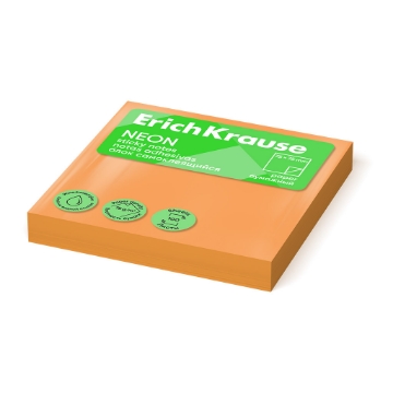 Show details for Erich Krause Sticky Notes - Neon Orange 75x75mm 100 Sheets - Model 61660 Picture of Erich Krause Sticky Notes - Neon Orange 75x75mm 100 Sheets - Model 61660