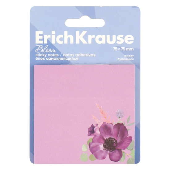 Picture of Erich Krause Sticky Notes Purple 75x75mm 50 Sheets - Model BLOM 61663