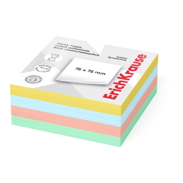 Show details for Erich Krause Sticky Notes - 4 Colors 75x75mm 400 Sheets - Model 61669 Picture of Erich Krause Sticky Notes - 4 Colors 75x75mm 400 Sheets - Model 61669
