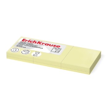 Show details for Erich Krause Sticky Notes - Yellow 40x50mm Pack of 3 100 Sheets - Model 61700 Picture of Erich Krause Sticky Notes - Yellow 40x50mm Pack of 3 100 Sheets - Model 61700
