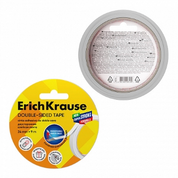 显示明细 Erich Krause 双面胶带 24mm 9m - 型号 58743 图片 Erich Krause 双面胶带 24mm 9m - 型号 58743