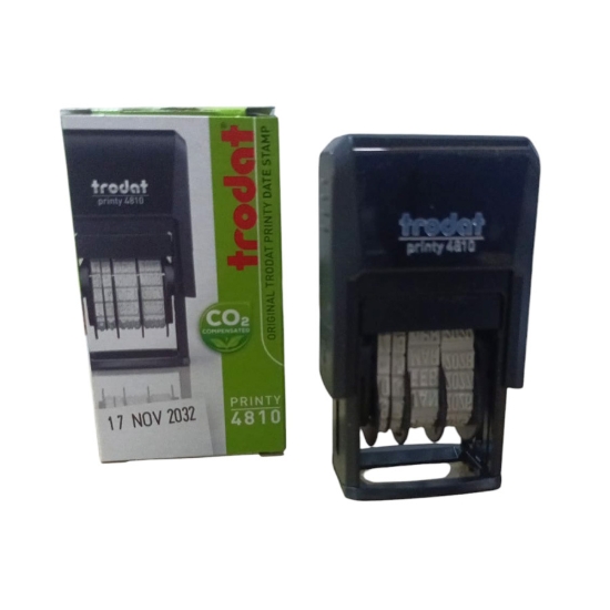 Picture of TRODAT PRINTY INNER INKING DATE STAMP 4 MM ENGLISH MODEL 4810E
