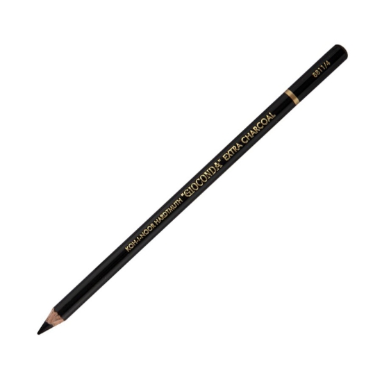 Picture of Gioconda Extra Hard Black Charcoal Pencil for Artists - Koh-I-Noor Model 8811/4