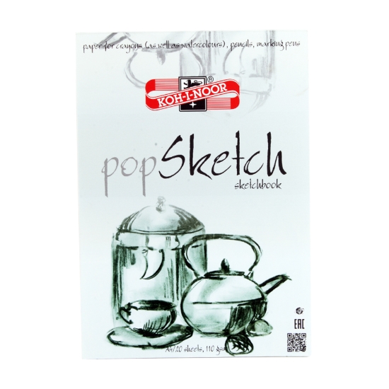 Picture of Koh-I-Noor Sketch Paper White for Artists - 180g - 30 Sheets A4 Block