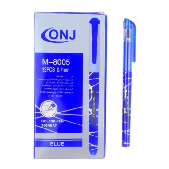 Bild von ONJ Gelstift mit Radiergummi 7 mm Blau – Modell M-8005