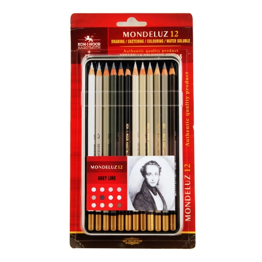 Picture of Koh-I-Noor Grey Shades Colored Pencil Set - 12 Colors