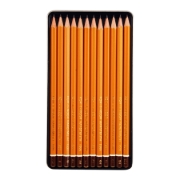 Image de Ensemble de 12 crayons hexagonaux HB:10H - Koh-I-Noor Technic - Modèle 1502/1