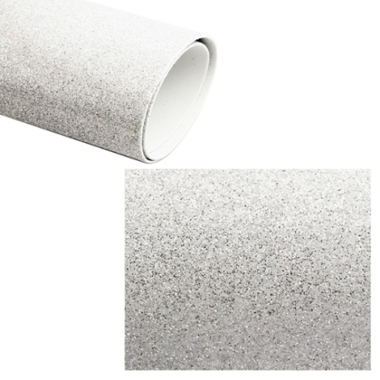 Picture of EVA Foam White Glitter 2mm 50*70cm