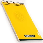 Bild von Blocknot Draht 40 Blätter Quadrate A5 Mintra