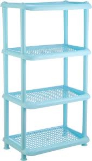 Picture of ستاند 4 رف مستطيل بلاستيك أزرق فاتح