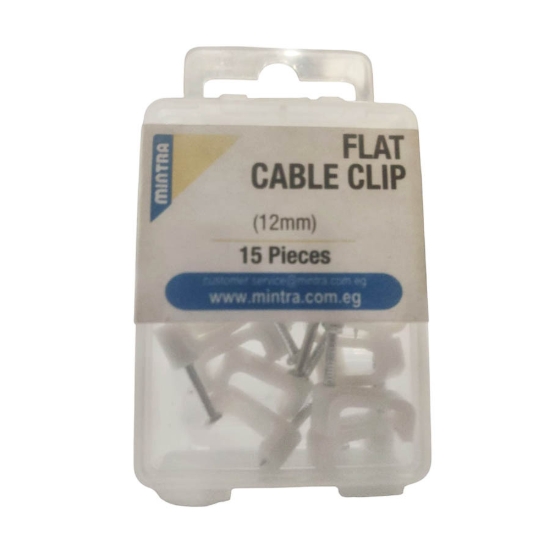 图片 塑料电缆方夹 F-12，15个装 - 94466