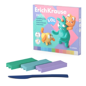 显示明细 Jolly Friends 粘土粉彩色套装,带造型工具 – 12块 216克 – Erich Krause 型号 61352 图片 Jolly Friends 粘土粉彩色套装,带造型工具 – 12块 216克 – Erich Krause 型号 61352