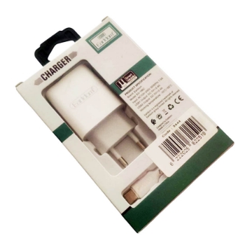 Agrandir l'image de شاحن إيرلدوم سريع للسفر بمنفذين USB أبيض من كينديكس موديل KX3444 Image de شاحن إيرلدوم سريع للسفر بمنفذين USB أبيض من كينديكس موديل KX3444