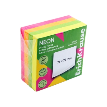Show details for Erich Krause Sticky Notes - 4 Colors Neon 75x75mm 400 Sheets - Model 61671 Picture of Erich Krause Sticky Notes - 4 Colors Neon 75x75mm 400 Sheets - Model 61671