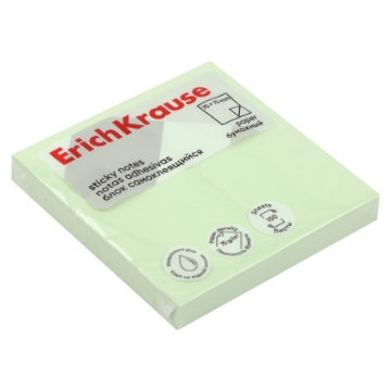 Show details for Erich Krause Sticky Notes - Green 75x75mm 100 Sheets - Model 61652 Picture of Erich Krause Sticky Notes - Green 75x75mm 100 Sheets - Model 61652