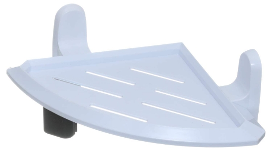 图片 白色角落浴室架 - 4641