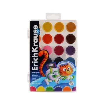 Show details for Plastic Watercolor Paint Set – 24 Colors – Erich Krause Model 61362 Picture of Plastic Watercolor Paint Set – 24 Colors – Erich Krause Model 61362