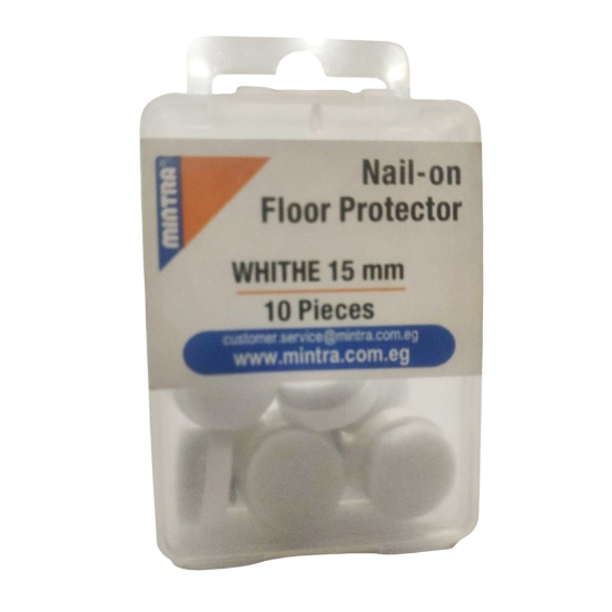 图片 圆形钉装地板保护器 1.5 毫米 白色 - 96004