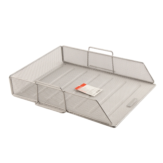 Imagen de Bandeja de documentos de metal de malla gris Erich Krause - Modelo EK 22518