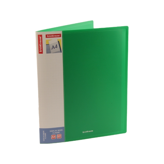 Imagen de Carpeta clásica con 60 fundas verde A4 Erich Krause – Modelo 45986