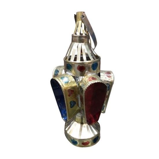 Bild von Ramadanlaterne Pentagon Blech, 25 cm