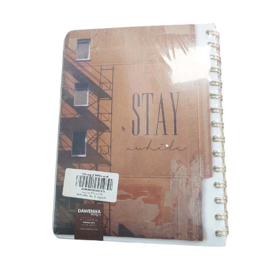 Picture of Wire notebook 200 sheets 20*15 cm (Stay Wired) Dawenha