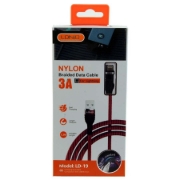 图片 尼龙编织Lightning数据线 快充版 LDNIO 1.2米 由KINDEX出品 型号KX3481